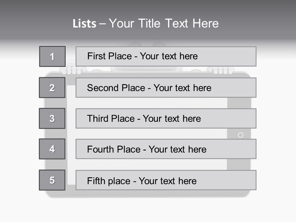 Robot Cyborg White PowerPoint Template