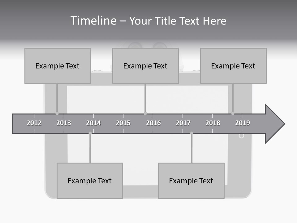 Robot Cyborg White PowerPoint Template
