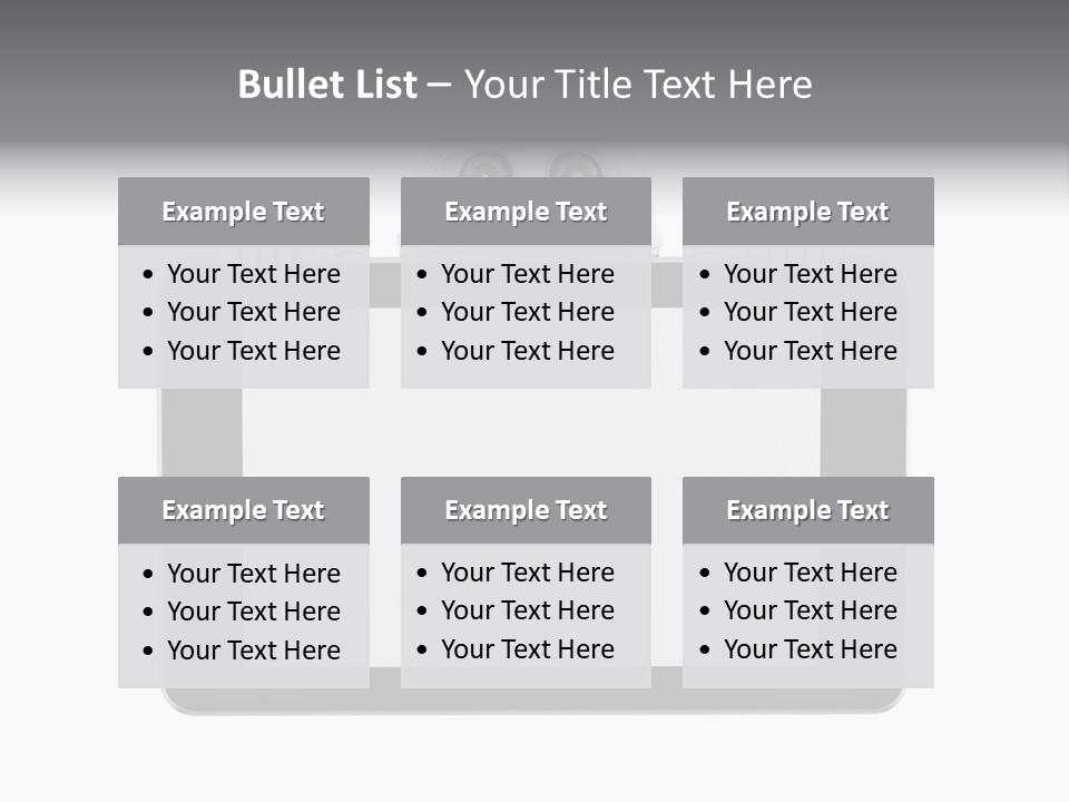 Robot Cyborg White PowerPoint Template