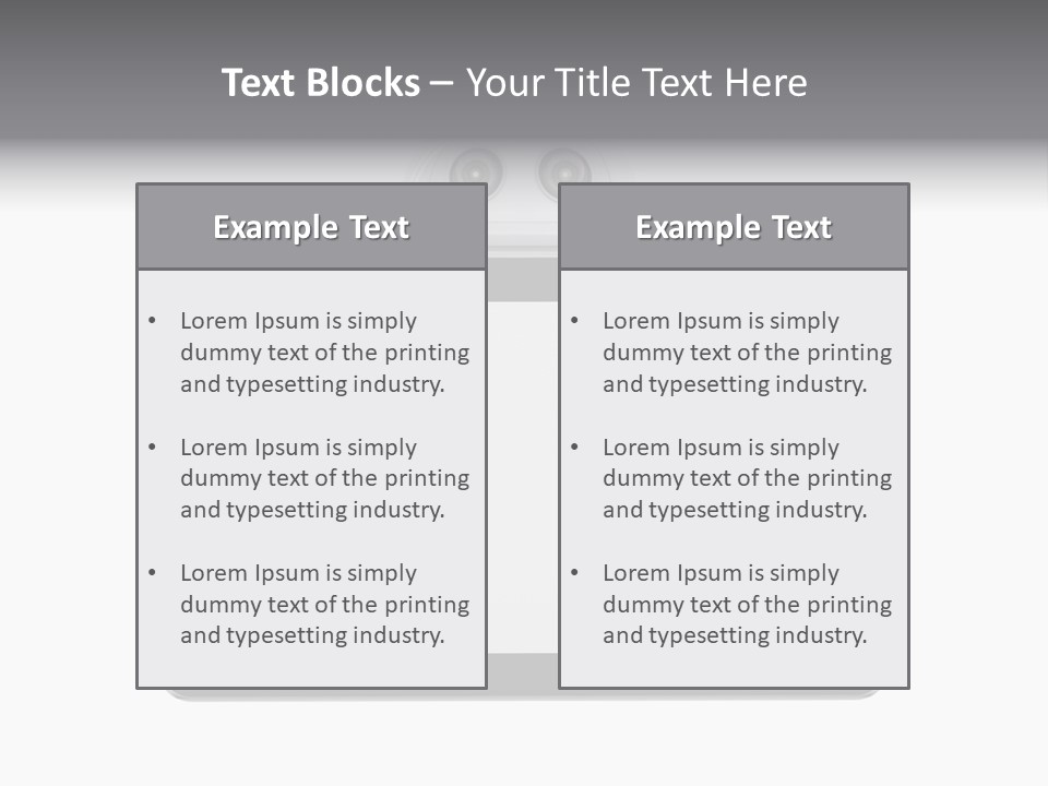 Robot Cyborg White PowerPoint Template