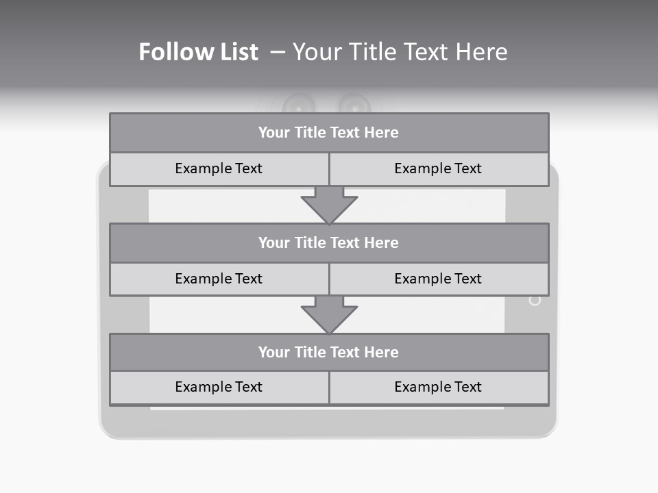 Robot Cyborg White PowerPoint Template