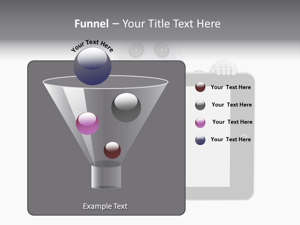 Robot Cyborg White PowerPoint Template