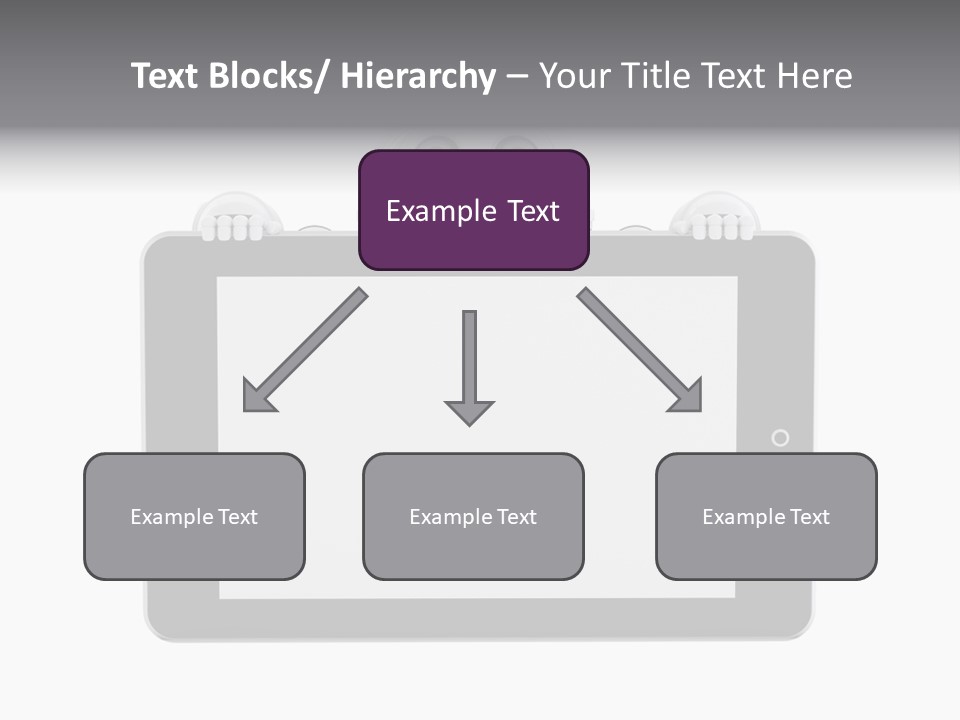 Robot Cyborg White PowerPoint Template