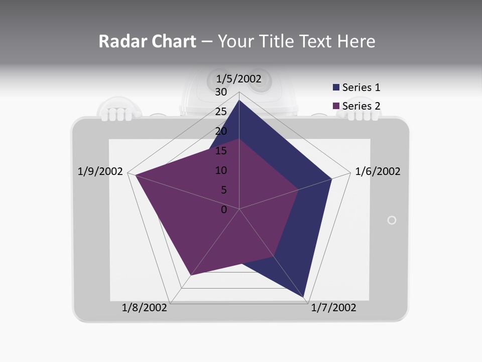Robot Cyborg White PowerPoint Template