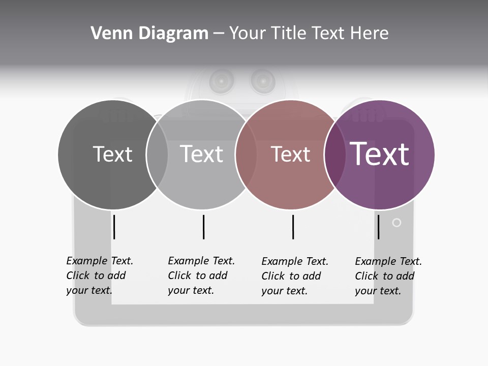 Robot Cyborg White PowerPoint Template