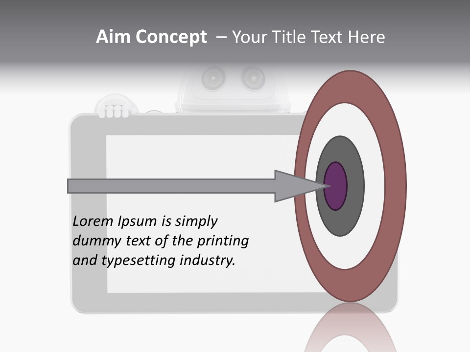 Robot Cyborg White PowerPoint Template