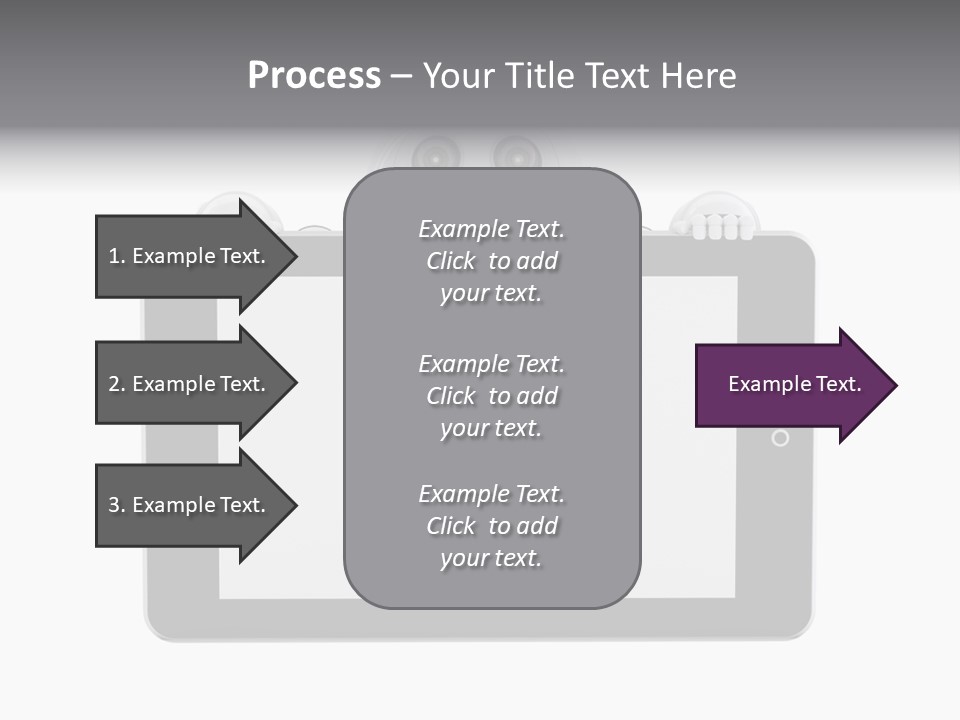 Robot Cyborg White PowerPoint Template