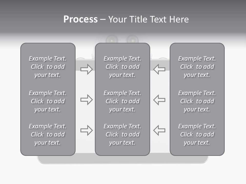 Robot Cyborg White PowerPoint Template