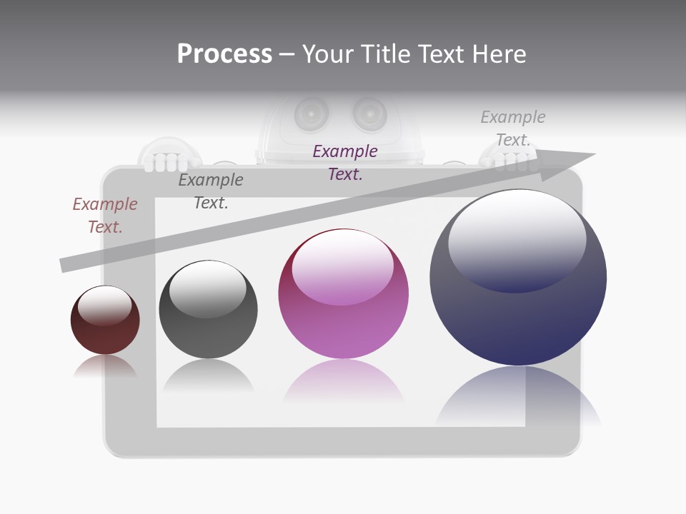 Robot Cyborg White PowerPoint Template