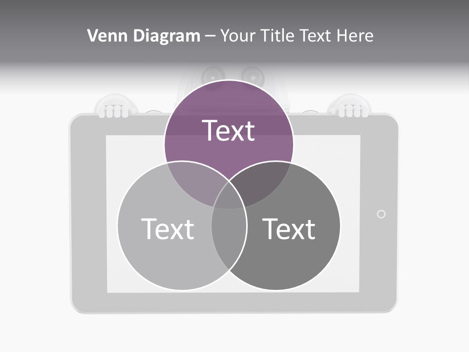 Robot Cyborg White PowerPoint Template