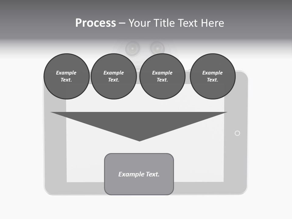 Robot Cyborg White PowerPoint Template