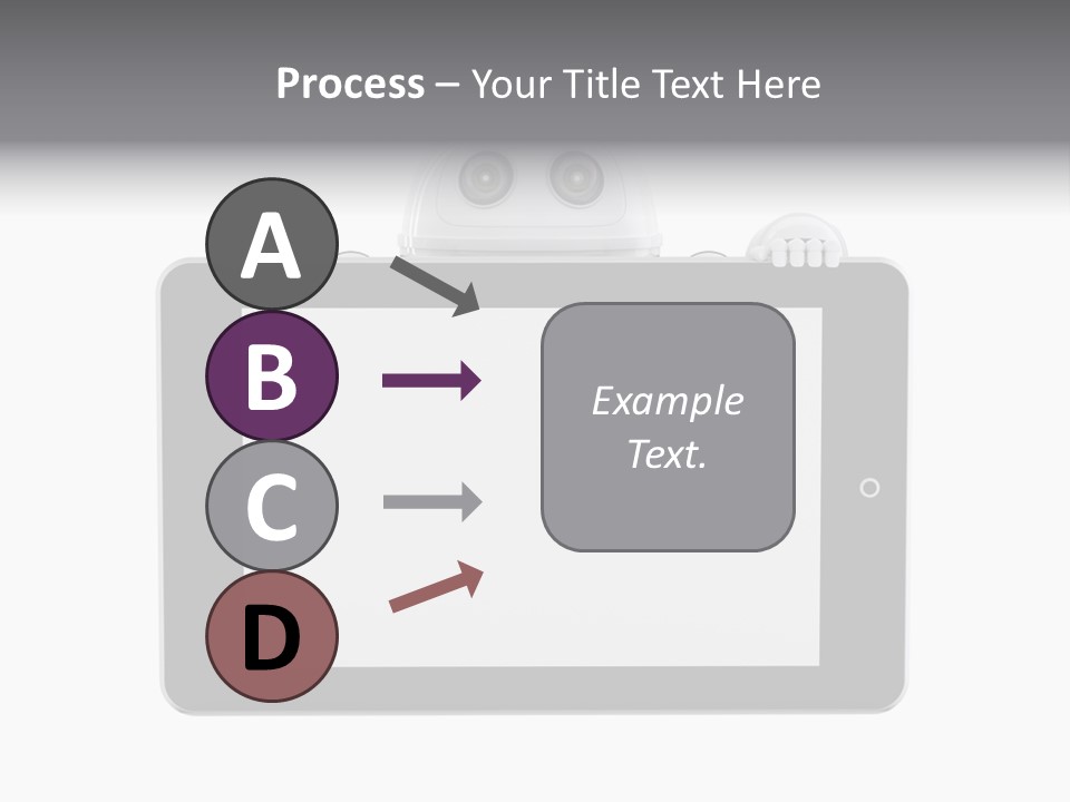 Robot Cyborg White PowerPoint Template