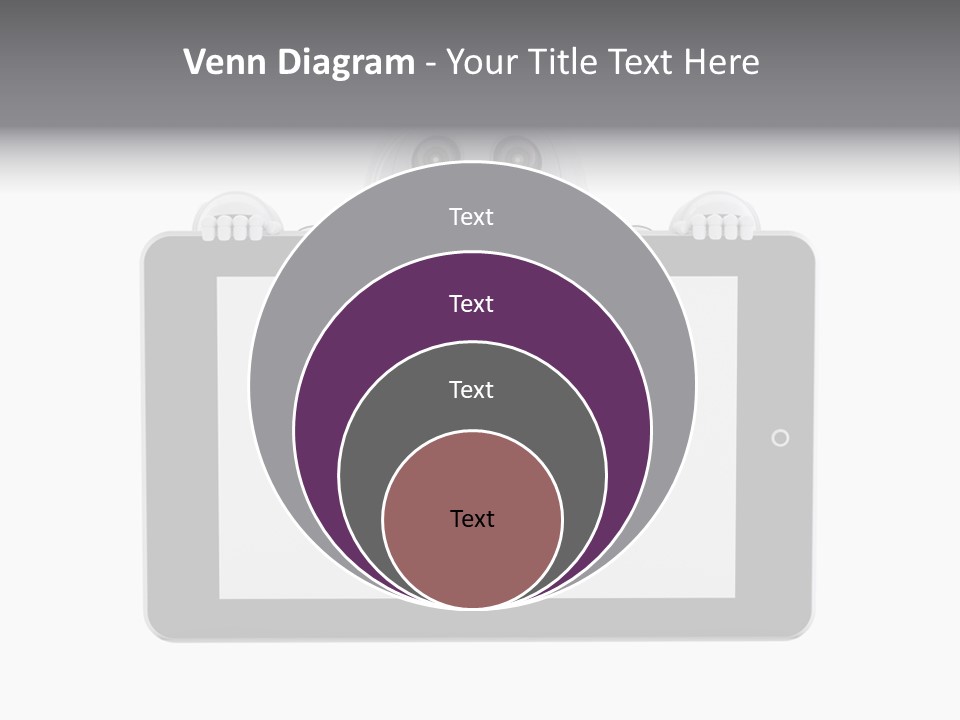 Robot Cyborg White PowerPoint Template