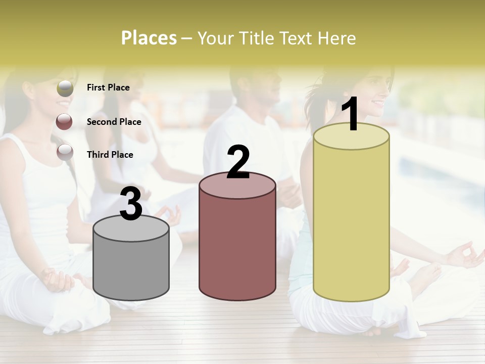 Group Beauty Meditation PowerPoint Template