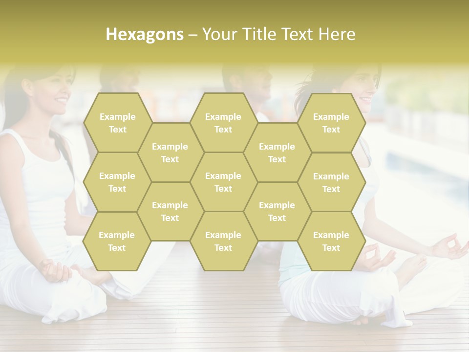 Group Beauty Meditation PowerPoint Template