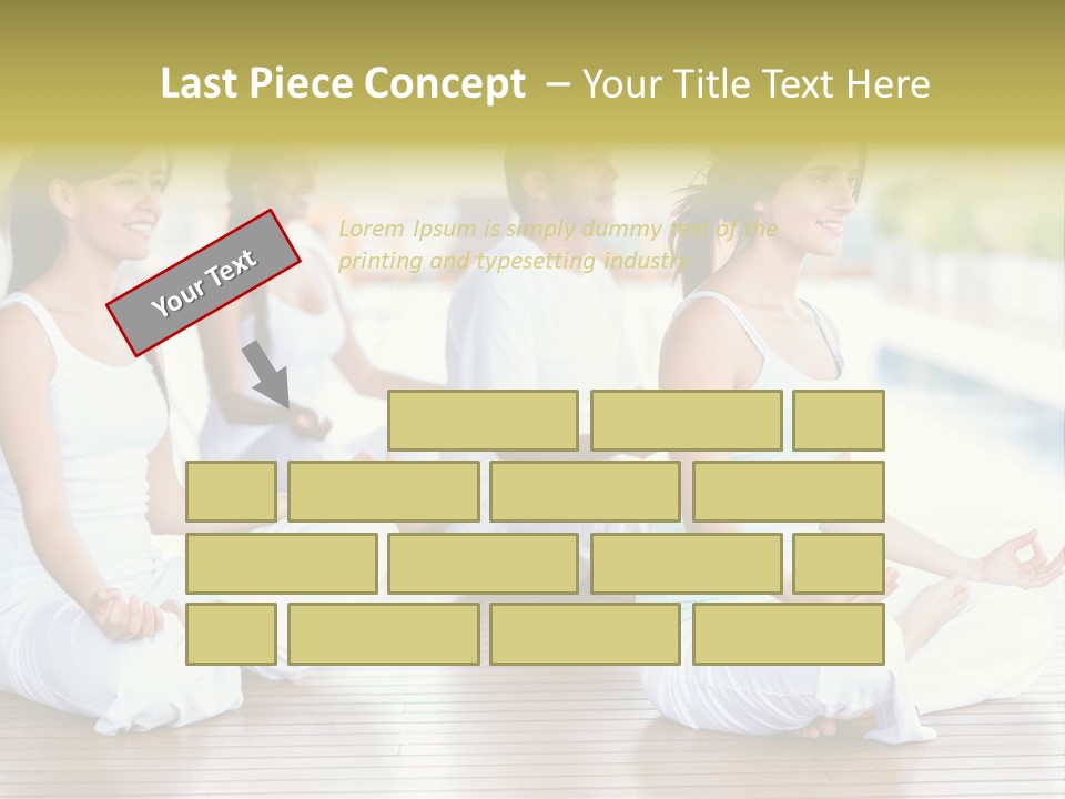 Group Beauty Meditation PowerPoint Template