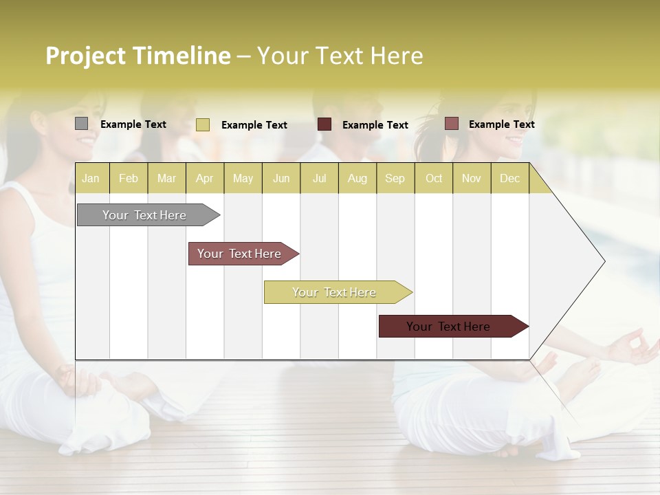 Group Beauty Meditation PowerPoint Template