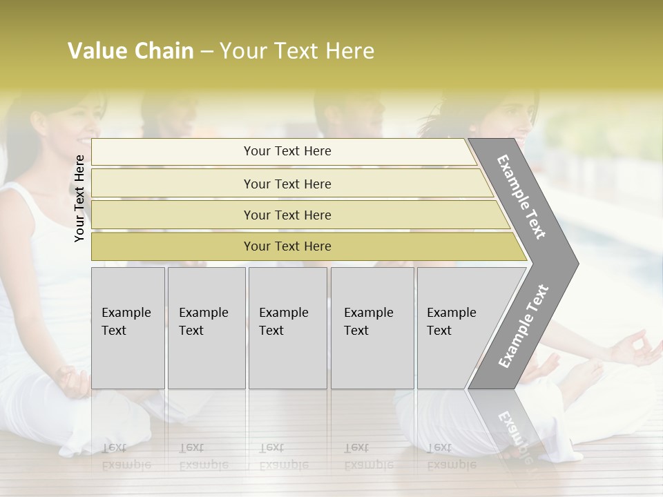 Group Beauty Meditation PowerPoint Template