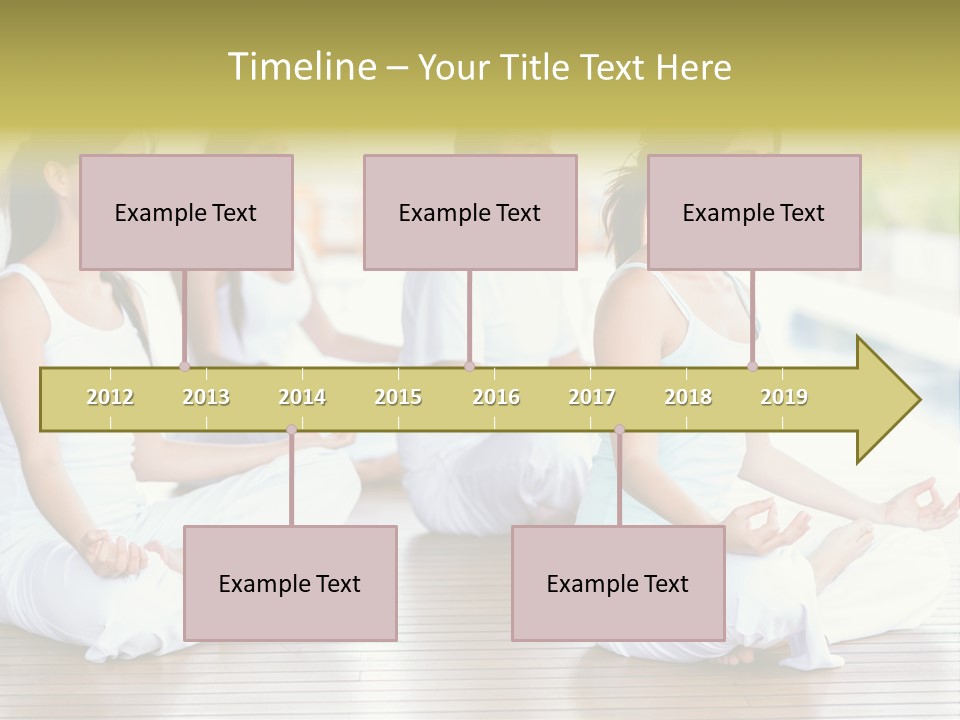 Group Beauty Meditation PowerPoint Template