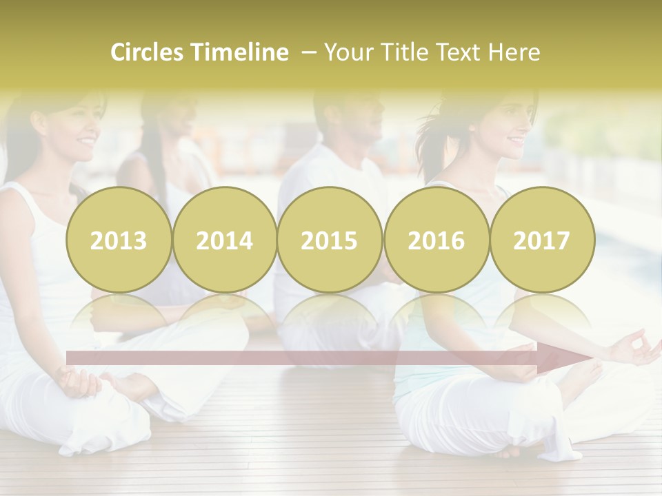 Group Beauty Meditation PowerPoint Template