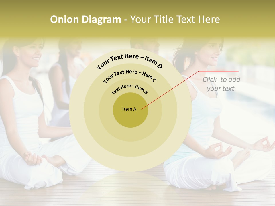 Group Beauty Meditation PowerPoint Template