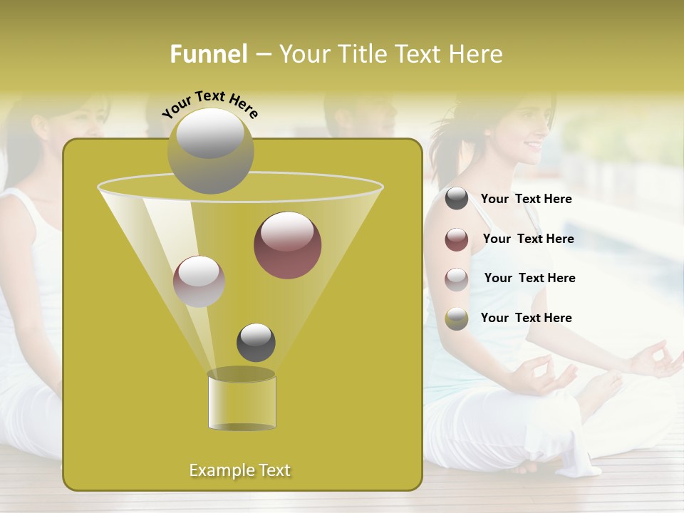 Group Beauty Meditation PowerPoint Template