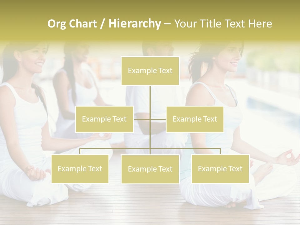 Group Beauty Meditation PowerPoint Template