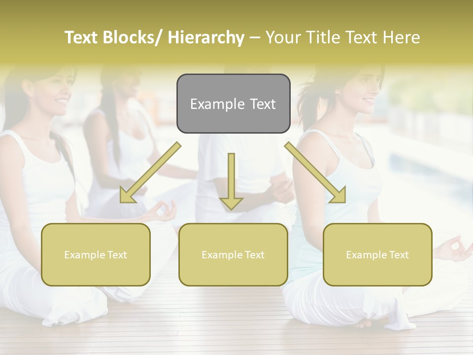 Group Beauty Meditation PowerPoint Template