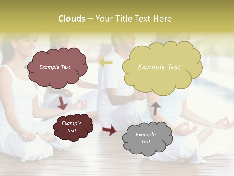 Group Beauty Meditation PowerPoint Template