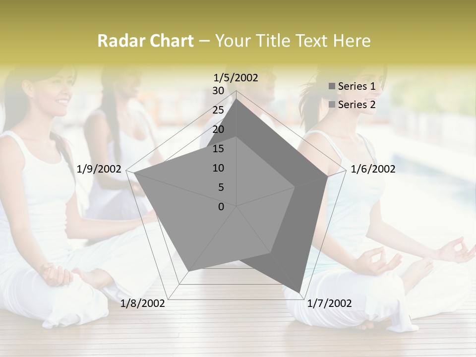 Group Beauty Meditation PowerPoint Template