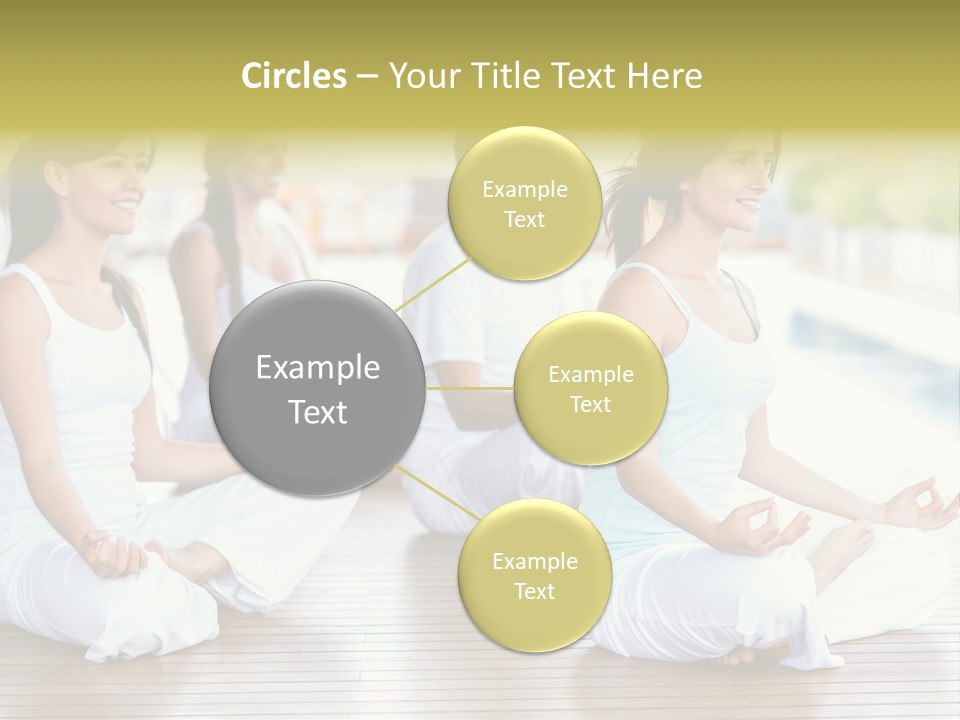 Group Beauty Meditation PowerPoint Template