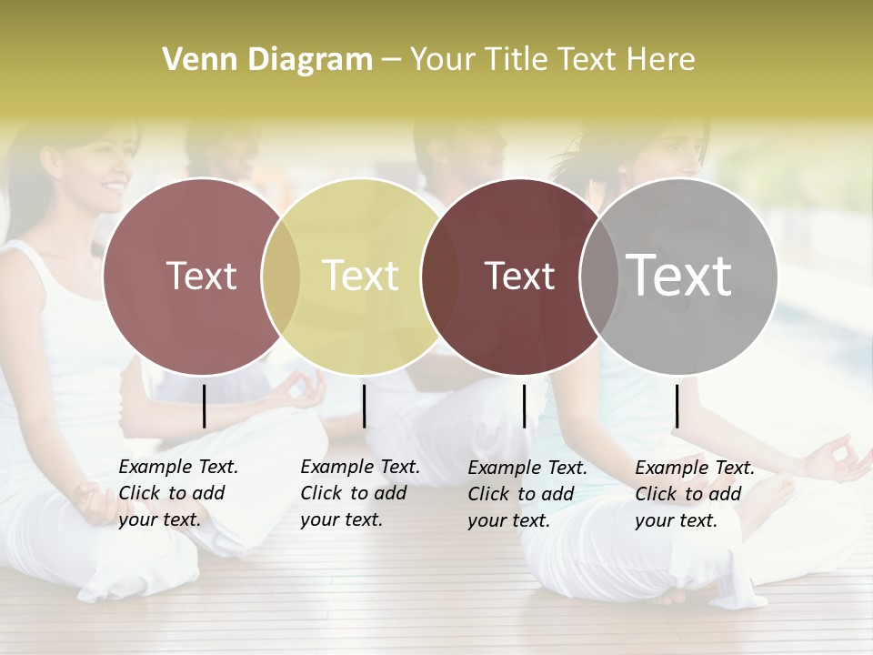 Group Beauty Meditation PowerPoint Template