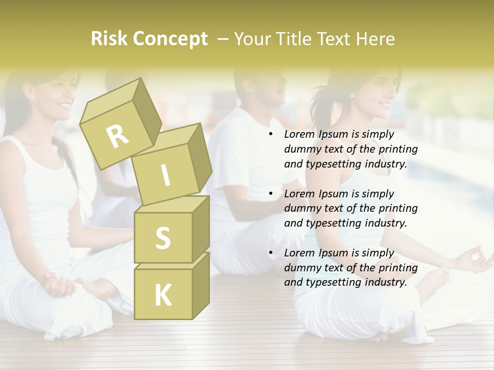 Group Beauty Meditation PowerPoint Template