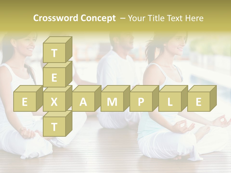 Group Beauty Meditation PowerPoint Template