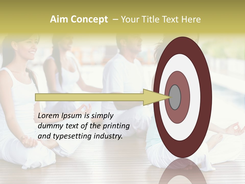 Group Beauty Meditation PowerPoint Template