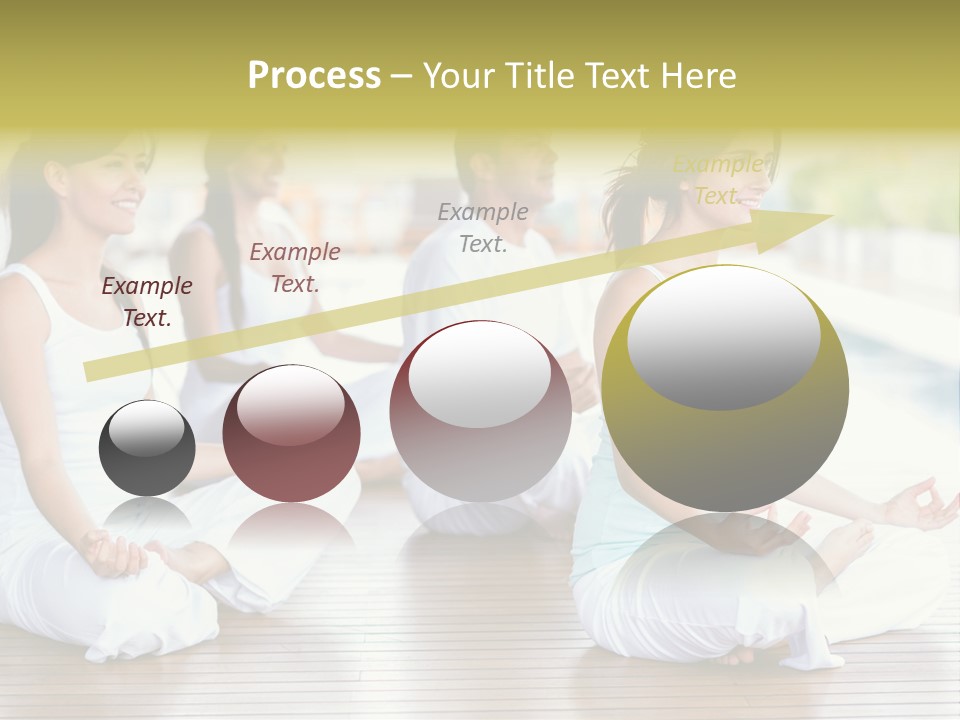Group Beauty Meditation PowerPoint Template