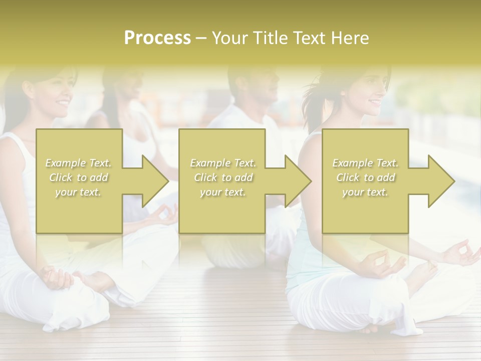 Group Beauty Meditation PowerPoint Template