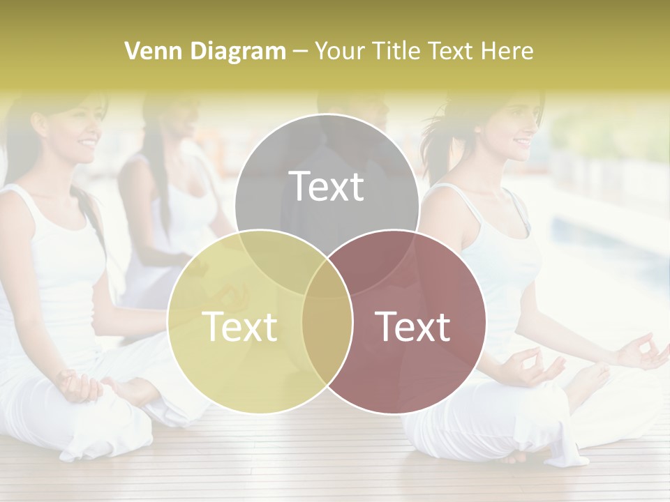 Group Beauty Meditation PowerPoint Template