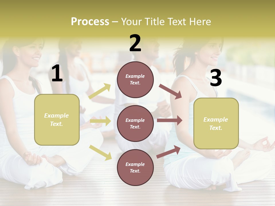 Group Beauty Meditation PowerPoint Template