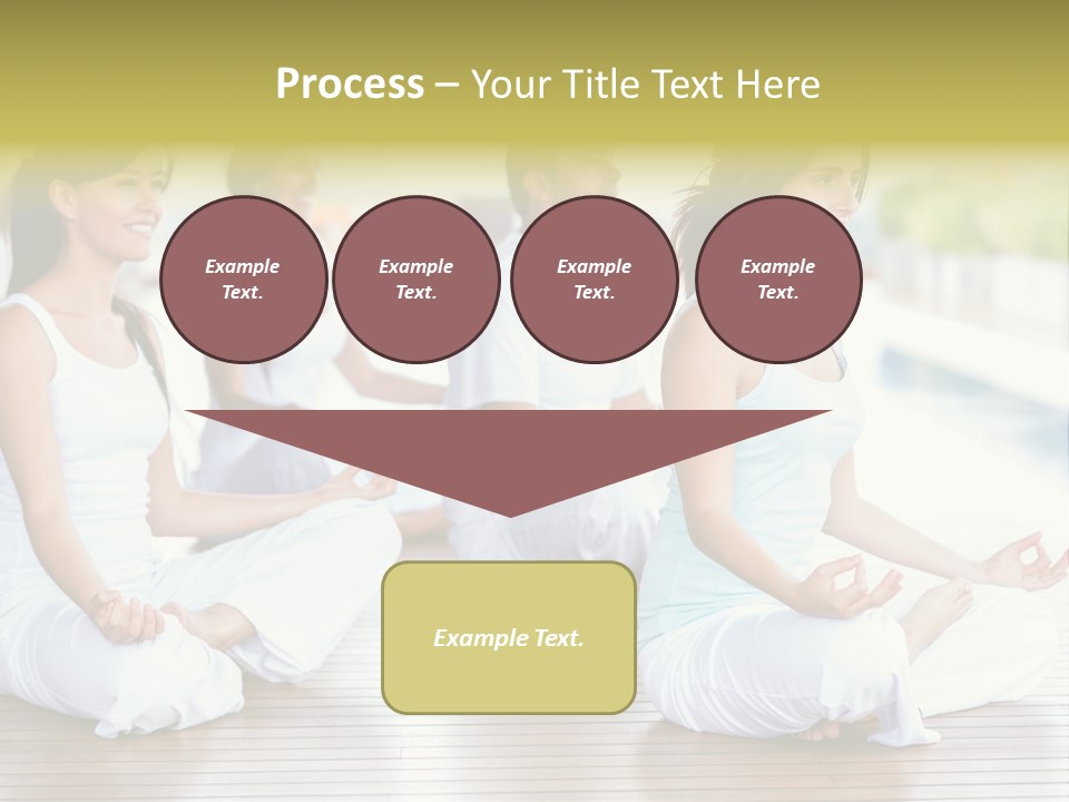 Group Beauty Meditation PowerPoint Template