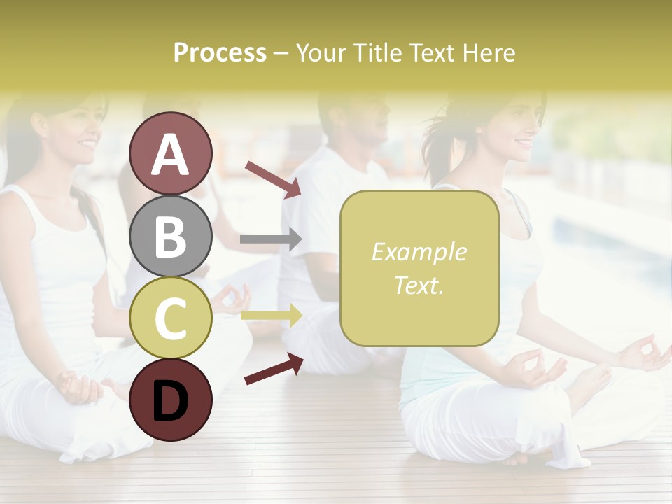 Group Beauty Meditation PowerPoint Template