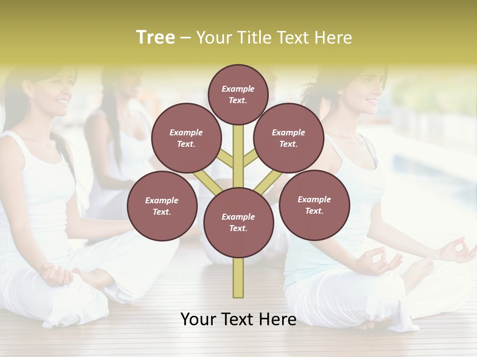 Group Beauty Meditation PowerPoint Template