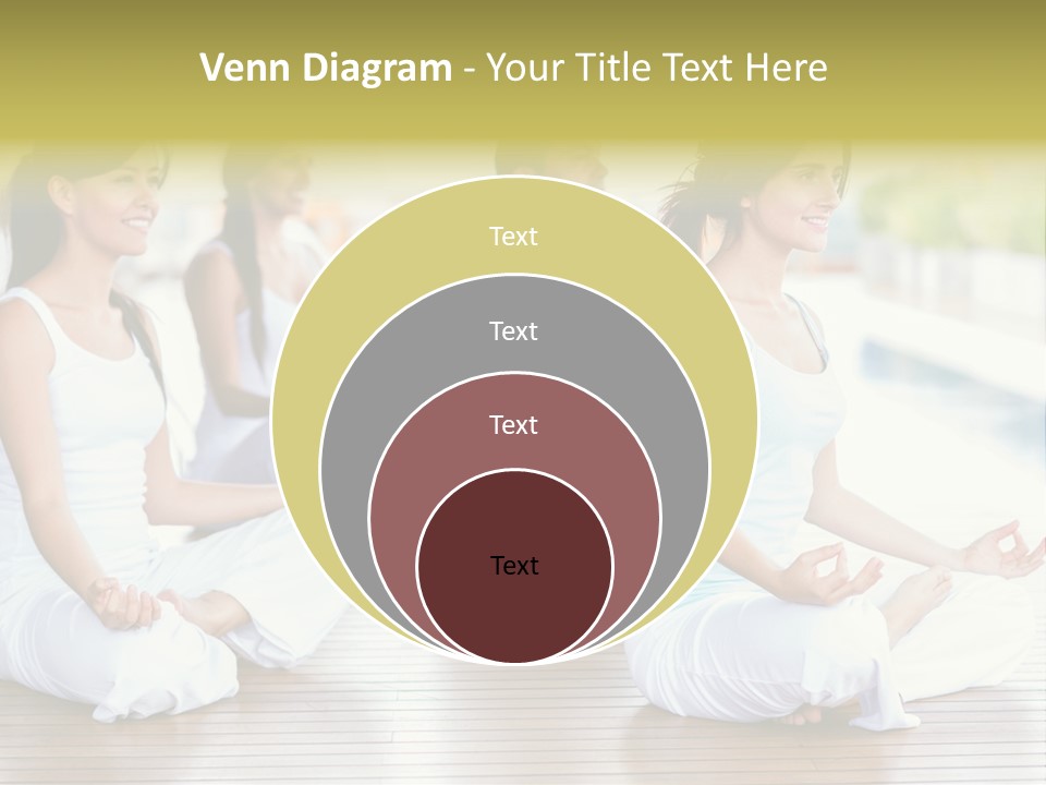 Group Beauty Meditation PowerPoint Template