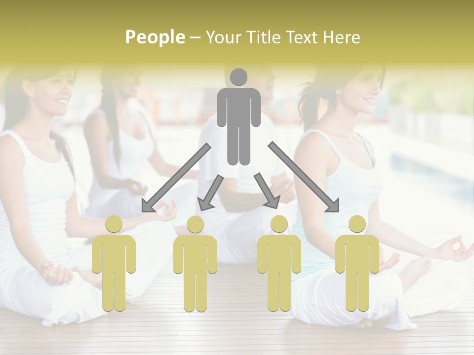 Group Beauty Meditation PowerPoint Template