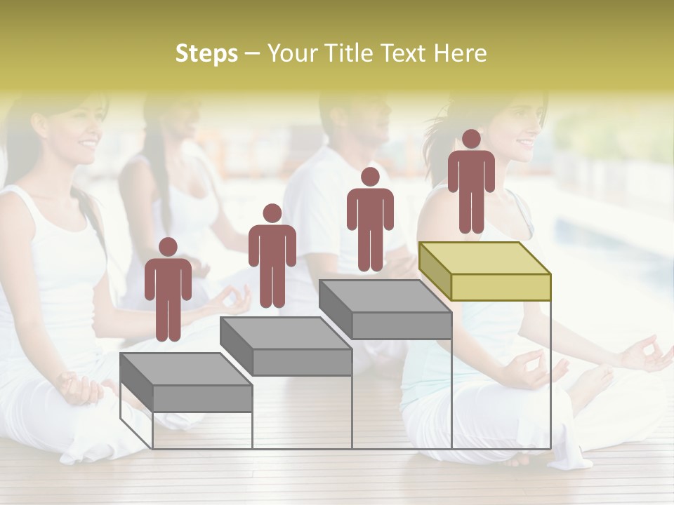 Group Beauty Meditation PowerPoint Template