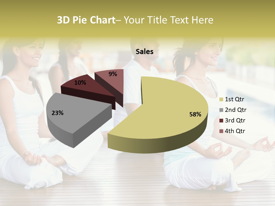 Group Beauty Meditation PowerPoint Template