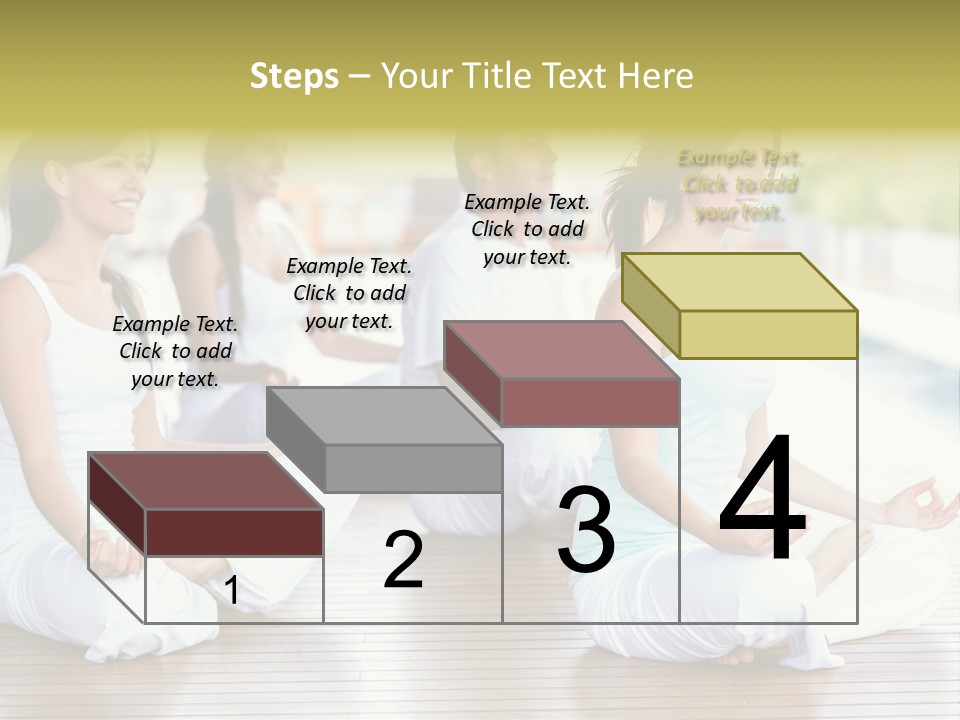 Group Beauty Meditation PowerPoint Template