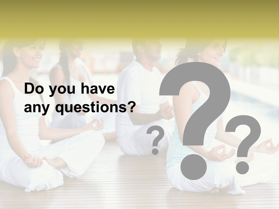 Group Beauty Meditation PowerPoint Template