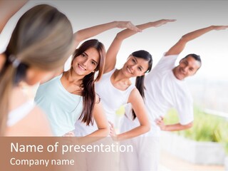 Zen People Woman PowerPoint Template