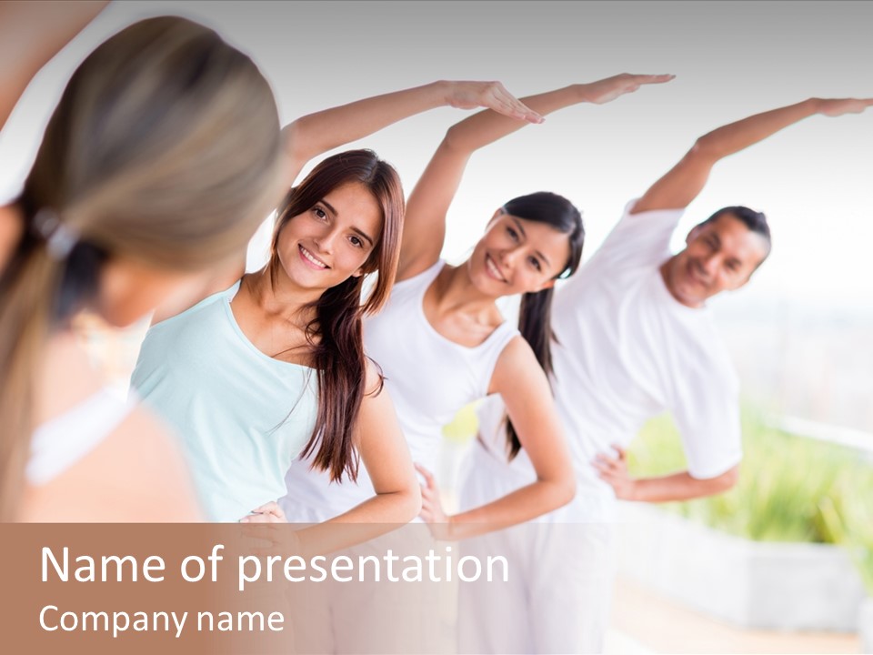 Zen People Woman PowerPoint Template